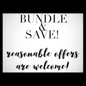 **Bundle & Save !! **Reasonable offers are welcome